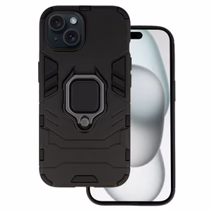Ring Armor viedtālruņa apvalks iPhone 15 melns