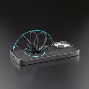 Etteri Matt Mag Ring чехол iPhone 12 / 12 Pro 6,1" черный