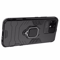 Ring Armor izturīgs hibrīda apvalks ar magnētisko turētāju Realme Narzo 50A Melns
