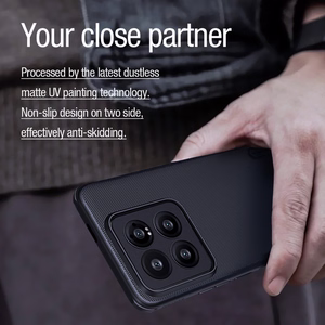 Nillkin Super Frosted Shield Pro Magnētiskais viedtālruņa apvalks Xiaomi 14 Pro - melns