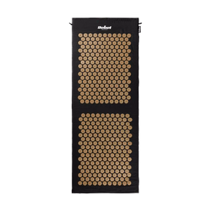 Rebel Active XXL akupresūras paklājs ar spilvenu, 130 x 50 cm, zelta krāsas adatas