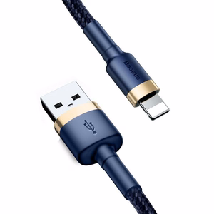 Baseus Cafule Lightning kabelis 1.5A 2m (zelta + tumši zils)
