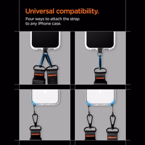 SPIGEN DA30M UNIVERSAL LANYARD STRAP CROSSBODY melns
