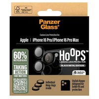 PanzerGlass Hoops Lens Protector iPhone 16 Pro / 16 Pro Max - melns