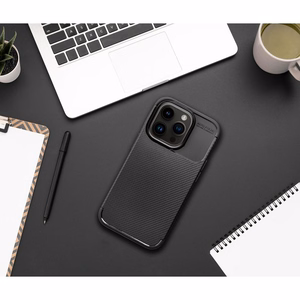 Viedtālruņa apvalks CARBON PREMIUM IPHONE 15 Pro melns