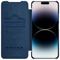 Nillkin Qin Pro ādas futrālis Apple iPhone 14 Pro Max blue