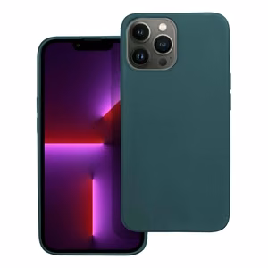 Matēts viedtālruņa apvalks IPHONE 13 Pro Max tumši zaļš
