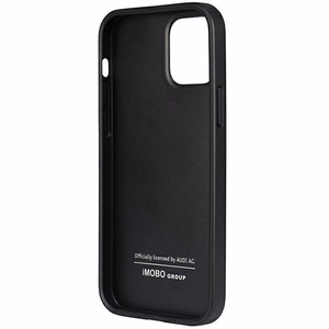 Audi синтетическая кожа iPhone 12/12 Pro 6.1" чёрный/чёрный хардкейс AU-TPUPCIP12P-TT/D1-BK