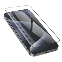 HOCO aizsargstikls HD 5D Guardian shield (komplekts 10-in-1) paredzēts iPhone 16 Pro / 17 / 17 Pro melns (G14)