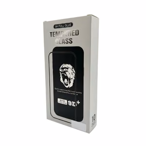 Закалённое стекло 9D Gorilla для Apple iPhone 17 Pro, чёрное (комплект 10 шт.)