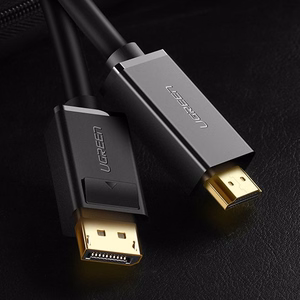Ugreen vienvirziena DisplayPort uz HDMI kabelis 4K 30Hz 32 AWG 1.5m melns (DP101 10239)