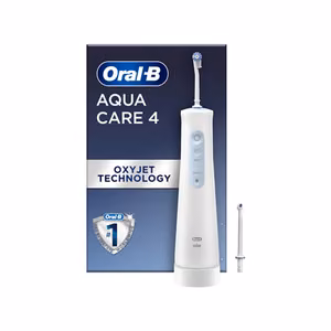 Oral-B AquaCare 6 Pro-Expert MDH20.026.2 – 145 ml bezvadu mutes irigators ar 3 uzgaļiem, balts