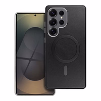 GENTLEMAN MAG COVER magnētiskais viedtālruņa apvalks, savietojams ar MagSafe, paredzēts SAMSUNG S25 ULTRA, melns