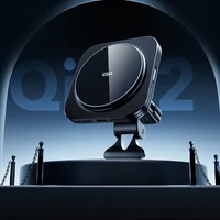 ESR Halolock magnētiskais QI2 automašīnas turētājs ar MagSafe 15W indukcijas lādētāju ventilācijas režģim - melns