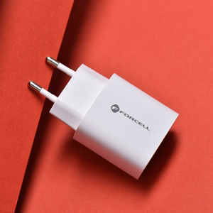 FORCELL F-ENERGY TFK-TC-30WPD ceļojuma lādētājs Type C + USB A PD QC4.0 3A 30W balts