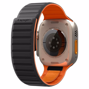 Spigen Athlex Air M siksniņa Apple Watch 44/45/46/49 mm, melna un oranža