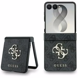 Melns Guess Big 4G Logo vāciņš Samsung Galaxy Z Flip8 tālrunim