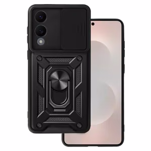 Viedtālruņa apvalks Slide Camera Armor Samsung Galaxy S25 Edge Melns