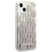 Karl Lagerfeld KLHCP14MLMNMS iPhone 14 Plus 6.7 "cietais apvalks sudraba / sudraba Šķidrais Spīdumu Monogramma