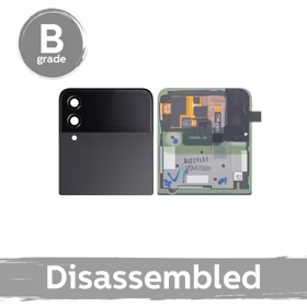 LCD displejs, saderīgs ar Samsung F721 Z Flip4 (ārējais) ar rāmi / Grafīta / (9/10 izjaukts)