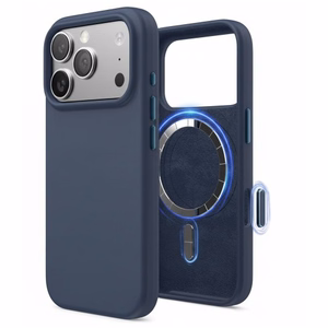 Telefona maciņš „TM MagSafe Silicone“ priekš iPhone 17 / Dark Blue /