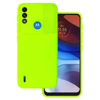 Camshield Soft viedtālruņa apvalks Motorola Moto E7 Power/E7i Power laima krāsas