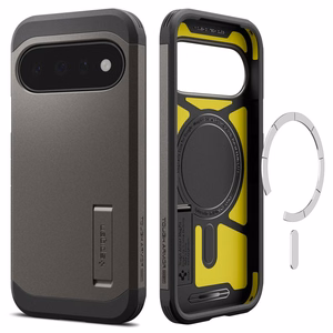 Spigen Tough Armor Mag MagSafe maciņš, paredzēts Google Pixel 11, tumši pelēks