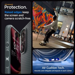 Spigen Liquid Air viedtālruņa apvalks iPhone 16 Pro Max - zaļš