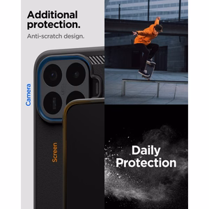 Spigen Rugged Armor maciņš Xiaomi 17T Pro, matēti melns