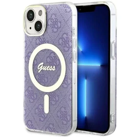 Guess 4G iPhone 14 Viedtālruņa apvalks violeta Magnētiskais
