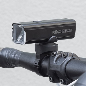 Rockbros 24610002001 priekšējais velosipēda lukturis 1000 lm + USB-C - USB-A kabelis - melns