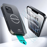 ESR UltraFit rūdītais stikls 2 komplekts apvalks iPhone 13 / 13 Pro / 14 / 16e