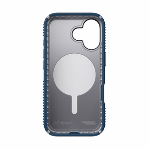 Speck Presidio2 Grip MagSafe vāciņš ierīcei iPhone 17, “Deep Sea / Silver Metallic” krāsā