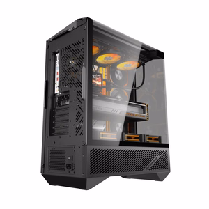 Darkflash DY460 datora korpuss (melns) + 4 ARGB ventilatori