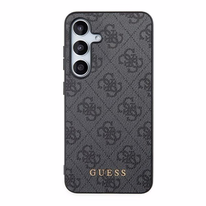 Чехол Guess 4G Metal Gold Logo для Samsung Galaxy S24 - чёрный