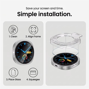 Tech-Protect Easy Set+ 2-Pack Tempered Glass for Samsung Galaxy Watch Ultra 44mm
