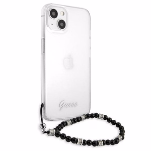 Guess GUHCP13MKPSBK iPhone 13 6.1" прозрачный жёсткий чехол Black Pearl