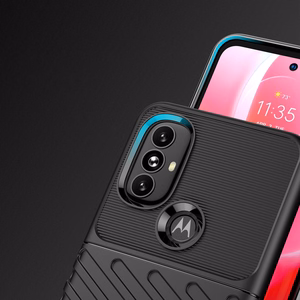 Thunder Case гибкий бронированный чехол для Motorola Moto G Power 2022 чёрный