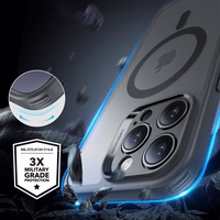 ESR Klasisks Pro komplekts Halolock Magnētiskais iPhone 16 Pro Max viedtālruņa apvalks - pelēks (m)