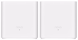 Tenda MX3 (2-pack) AX1500 divjoslu (2,4 GHz/5 GHz) Wi-Fi 6 (802.11ax) Mesh sistēma, 1 LAN ports, iekšējās antenas, balta