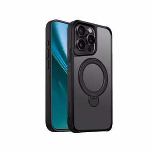 Etteri Matt Mag Ring case for iPhone 15 Pro Max 6,7" black