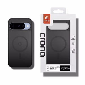 Crong Hybrid Matte Magnetic MagSafe vāciņš ierīcei Google Pixel 10, melns