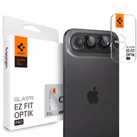 Spigen Optik Pro Glas.tR „EZ FIT“ kameras vāciņš, 2 daļu komplekts iPhone Air viedtālrunim – melns