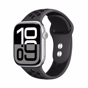 Crong Duo Sport siksniņa Apple Watch 38 / 40 / 41 / 42 mm, pelēka un melna