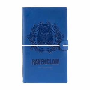 Harry Potter Ravenclaw ceļojumu piezīmju grāmatiņa ar mākslīgās ādas vāku, 12 × 19.5 cm, zila
