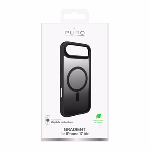 Puro Gradient TPU apvalks saderīgs ar MagSafe iPhone 17 Air - melns