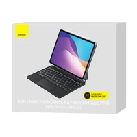BASEUS BRILLIANCE MAGNETIC MACIŅŠ WIRELESS KEYBOARD WITH DISPLAY IPAD PRO 11'' (2018/2020/2021) / IPAD AIR 4 10.9'' / IPAD AIR 5 10.9'' / IPAD 10 10.9'' (2022) PELĒKS