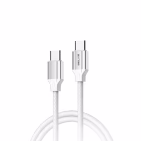 Beline Kabelis 65W USB-C/USB-C 1m balts BLNCWC03