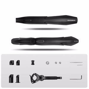 Rockbros FK-880 priekšējie un aizmugurējie velosipēda dubļusargi 24" velosipēdiem - melni