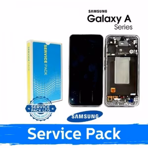 LCD дисплей совместимый с Samsung A566 A56 5G с рамкой / Graphite / (Service Pack)